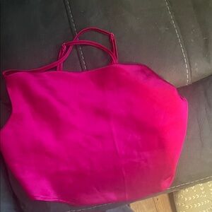 Garage Pink Strappy Top